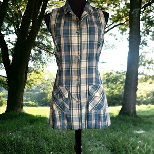 NWOT VICTORIA SECRET (M) Country Quality Cottons Sleeveless plaid